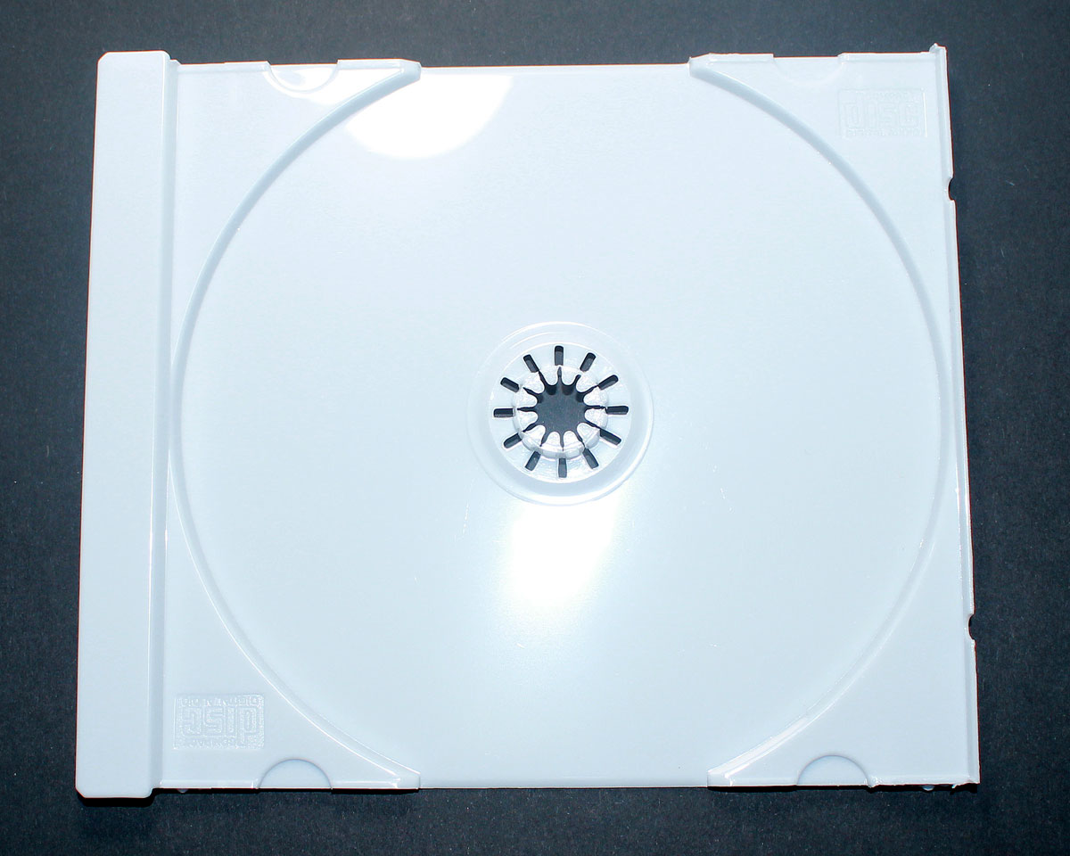 White CD tray