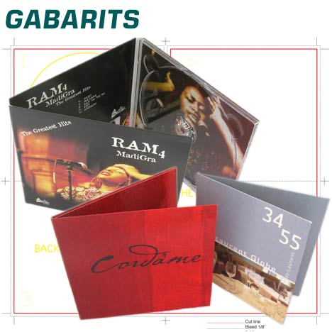 Gabarits pochettes vinyles